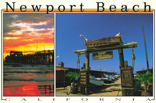 Postcard multi view sunset - postcard,
