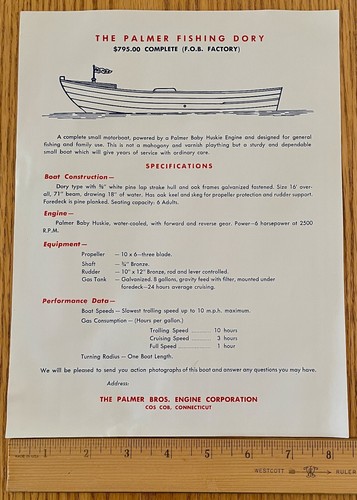 Palmer fishing dory - palmer,