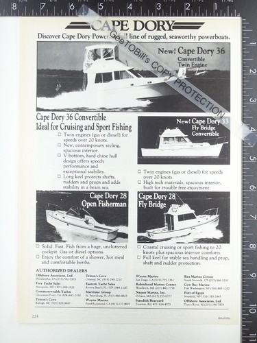 1988 ads for hatteras miami - ads,