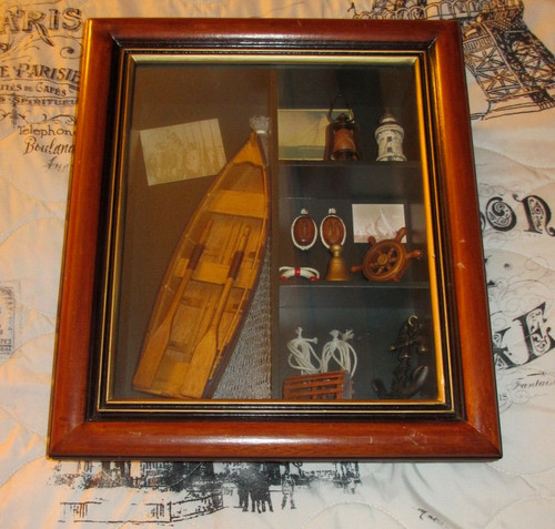 Dory canoe boat art - 9.5",