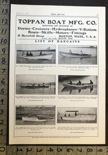 1913 toppan boat - 1913, company